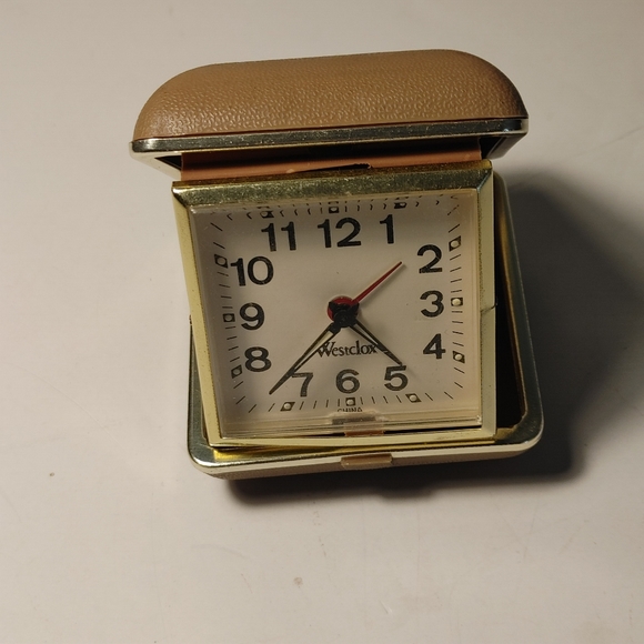 Vintage Westclock Wind up Travel Table top Alarm Clock - Picture 1 of 6